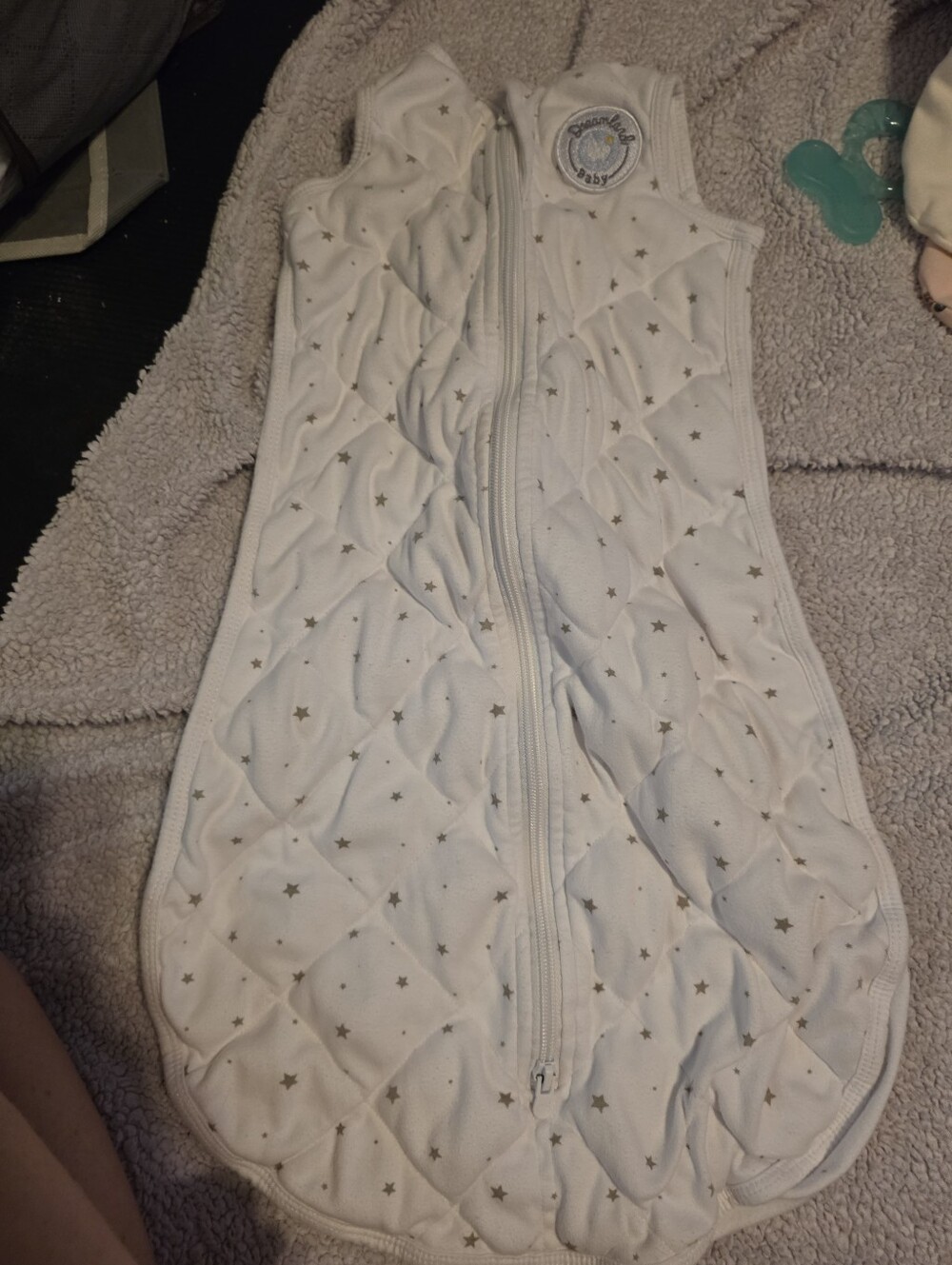 Two Dream Sleep Sack 2 Grey Star 0 - 6 Months